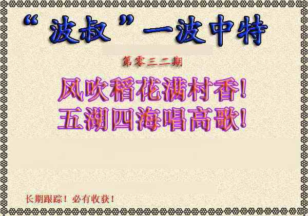 032期波叔一波中特[图]